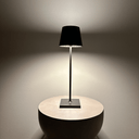Plisse LED Rechargeable Table Lamp | Black