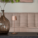 Plisse LED Rechargeable Table Lamp | Copper