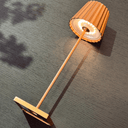 Plisse LED Rechargeable Table Lamp | Copper