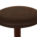 Plum Swivel Bench Barstool | Java / Matt Syrah