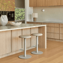 Plum Swivel Bench Barstool | Lustrell Aura / Matt Cashmere