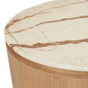 Pluto Coffee Table | Brown Vein Marble / Natural Ash