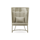 Porto High Back Patio Armchair | Putty