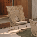 Porto High Back Patio Armchair | Putty