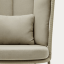 Porto High Back Patio Armchair | Putty