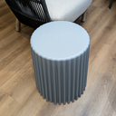 Plisse Patio Stool | Grey