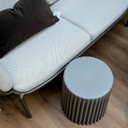 Plisse Patio Stool | Grey