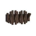 Picket Rail Coat Hooks | Aged Walnut