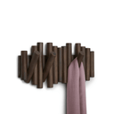 Picket Rail Coat Hooks | Aged Walnut