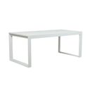 Pier Sleigh Extension Dining Table | White