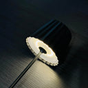 Plisse LED Rechargeable Table Lamp | Black