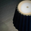Plisse LED Rechargeable Table Lamp | Black