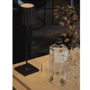 Plisse LED Rechargeable Table Lamp | Black
