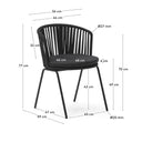 Porto Patio Chair | Black