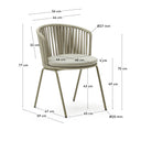 Porto Patio Chair | Putty