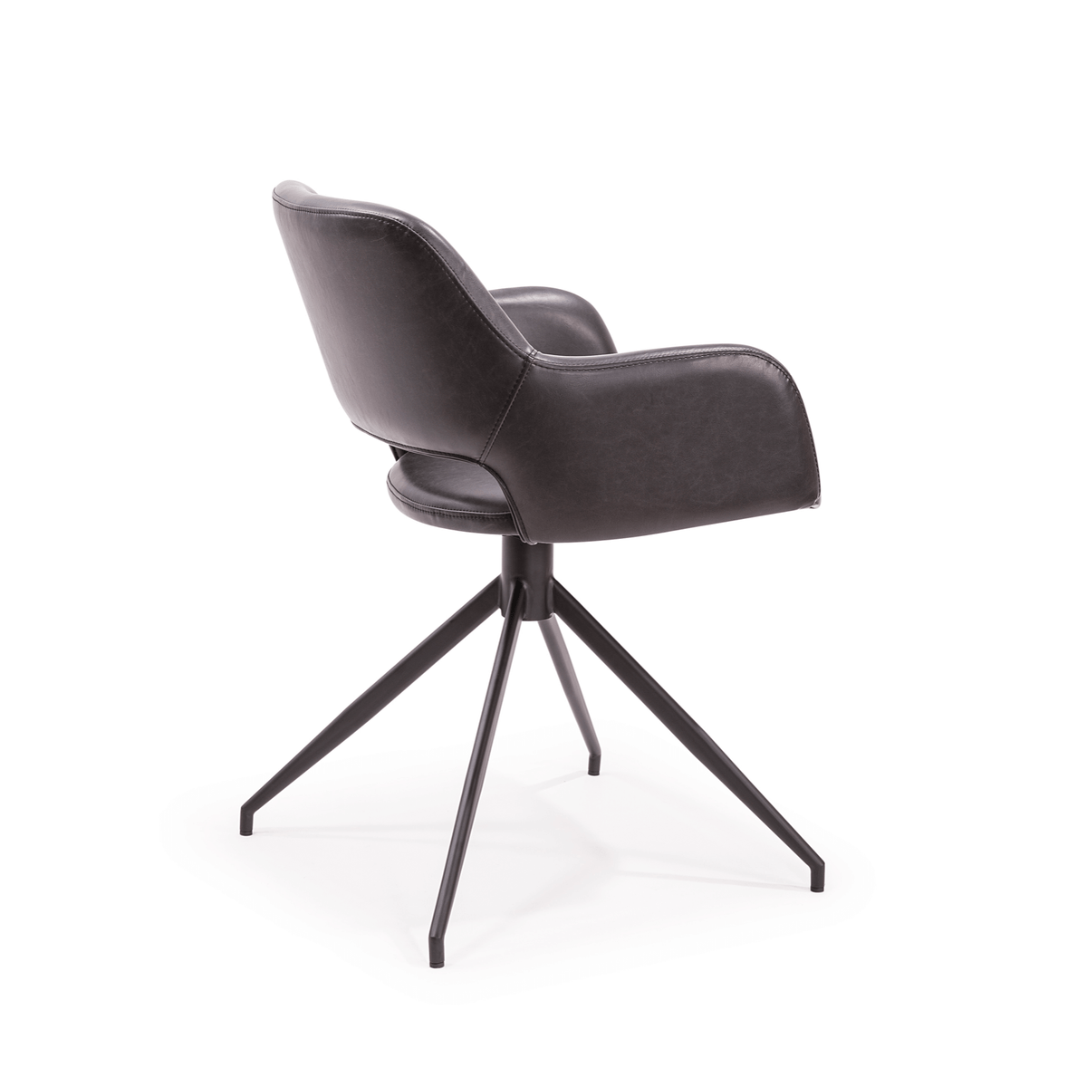 Quinn Swivel Office Chair Black CLU Living Pty Ltd