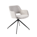 Quinn Swivel Office Chair | Soft Grey