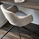 Quinn Swivel Office Chair | Soft Grey