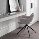 Quinn Swivel Office Chair | Soft Grey
