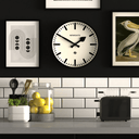 Railway Wall Clock | Black