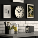 Railway Wall Clock | Black