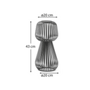 Reiba Patio Solar Table Lamp | Green