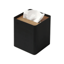 Rin Square Tissue Box Holder | Black