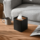 Rin Square Tissue Box Holder | Black