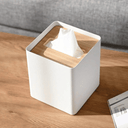 Rin Square Tissue Box Holder | White