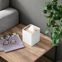 Rin Square Tissue Box Holder | White