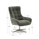 Rose Armchair | Dark Sage
