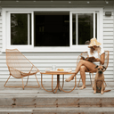 Rotoiti Patio Coffee Table SS | Toffee