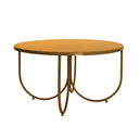 Rotoiti Patio Coffee Table SS | Toffee
