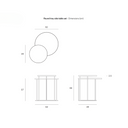 Round Tray Side Table Nesting Set