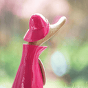 Duckling Raincoats Sculpture | Pink
