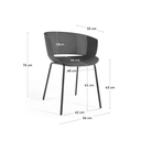 Razona Patio Chair | Black