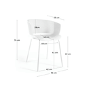 Razona Patio Chair | White