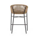 Risa Bench Height Patio Barstool | Beige
