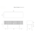 Roller Max Entertainment Cabinet | Mahogany Dark Brown