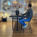 Romy Bench Barstool | Green