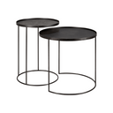 Round Tray Side Table Set