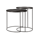 Round Tray Side Table Nesting Set