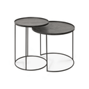 Round Tray Side Table Nesting Set