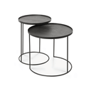 Round Tray Side Table Nesting Set