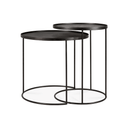 Round Tray Side Table Nesting Set