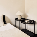 Round Tray Side Table Nesting Set