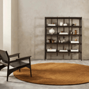 Sandringham Round Rug | Pecan