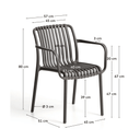 Shio Stackable Patio Chair | Graphite