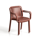 Shio Stackable Patio Chair | Terracotta