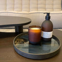 Slate Organic Round Glass Tray | XS